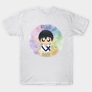 Proud to be Finnish (Sleepy Forest Creatures) T-Shirt